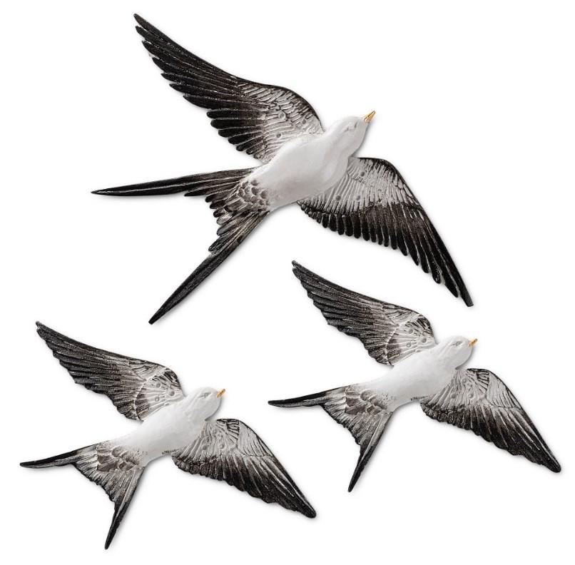 Aberto Design Zidna dekoracija Leteća lastavica 2, 3 dijela
