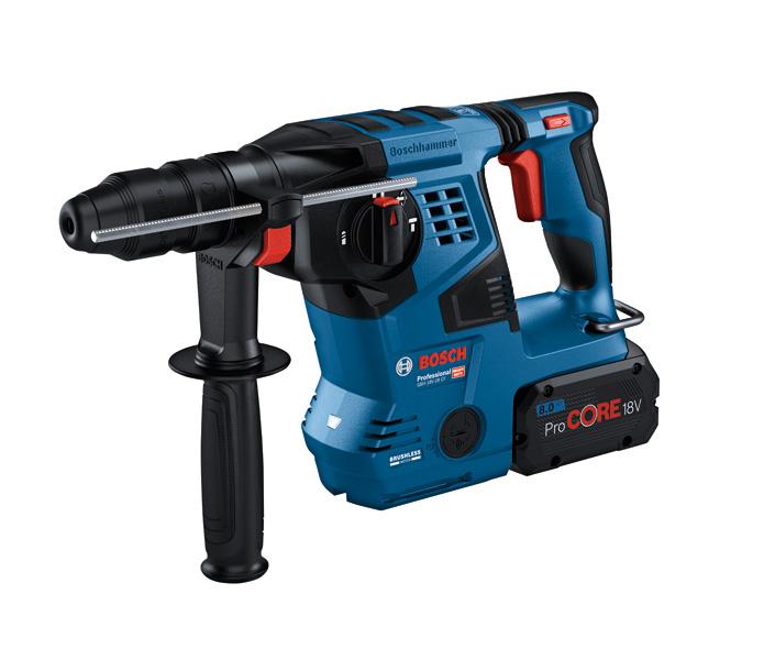 Bosch akumulatorska elektropneumatska udarna bušilica sa SDS plus nastavkom GBH 18V-28 CF L-Boxx bez baterije i punjača 0611921001