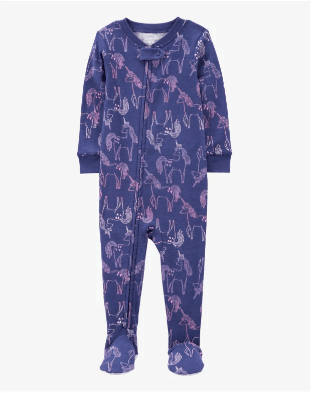 Carters Jednodijelna pidžama za djevojčice, Ljubičasta