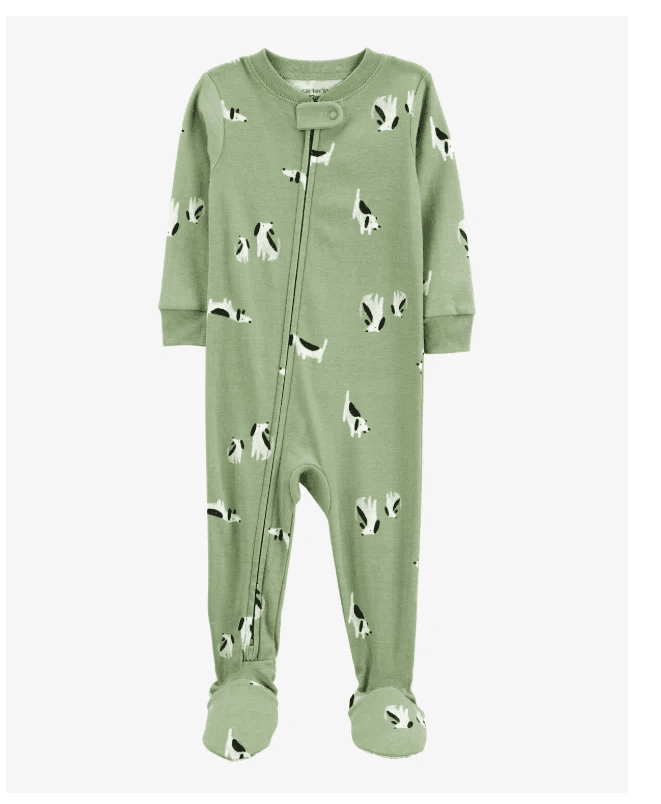 Carters Jednodijelna pidžama za dječake, Zelena