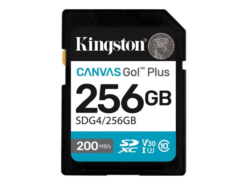 Kingston Memorijska kartica Canvas Go Plus 256GB SDXC, 256GB, SDXC