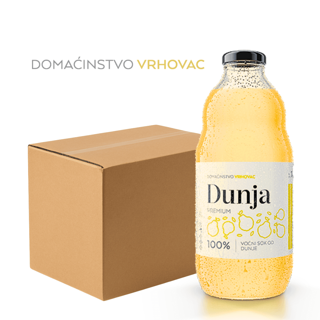 Domaćinstvo Vrhovac Prirodni sok DUNJA 1l Paket 6 kom