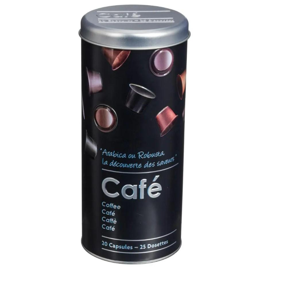 FIVE kutija za kafu 7,8x17,8 cm crna