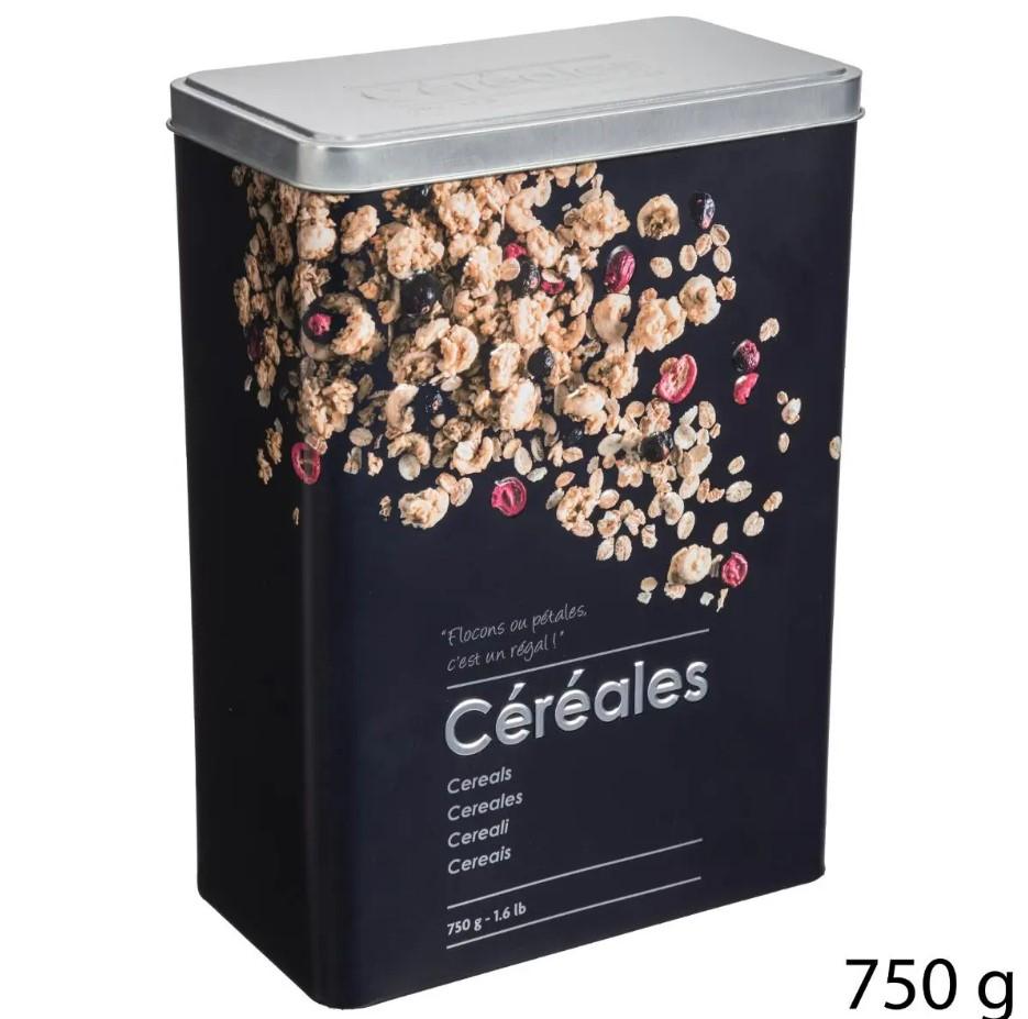 FIVE kutija za žitarice 18x10x24,5 cm crna