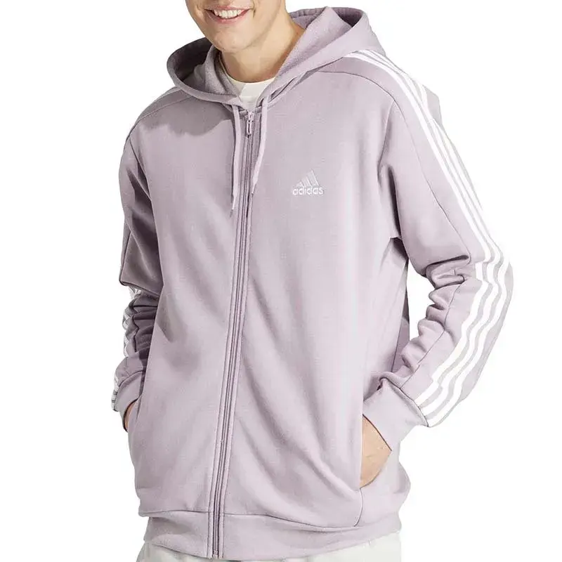 Adidas Muški Duks M 3S FL FZ HD, Sivi