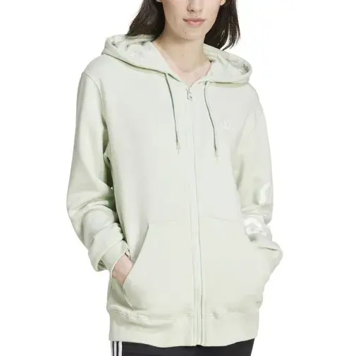 Adidas Ženski Duks W LIN FT FZ HD Lingrn, Zeleni