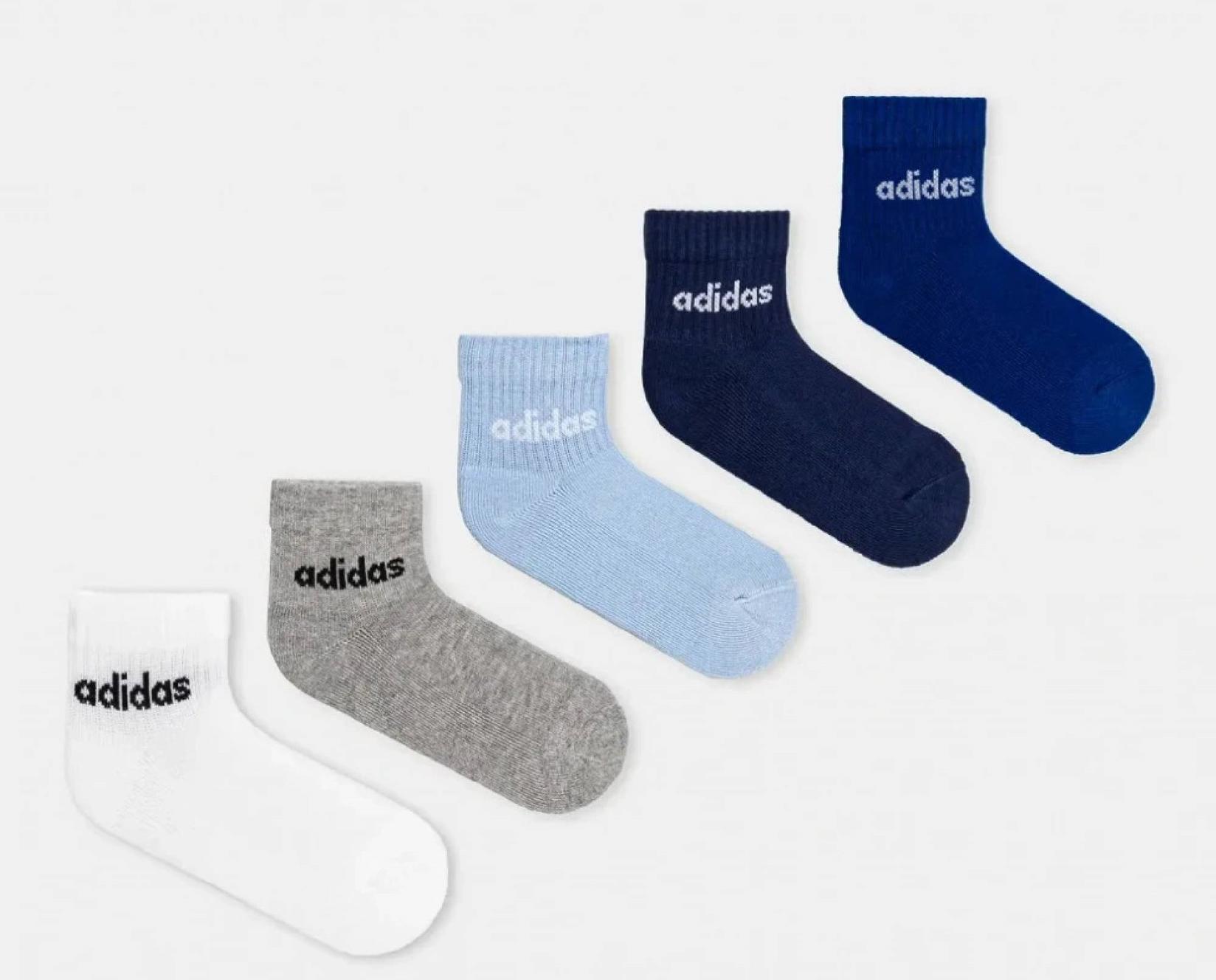 Adidas Čarape za dječake Kids Lin Ank, 5 komada, Šarene