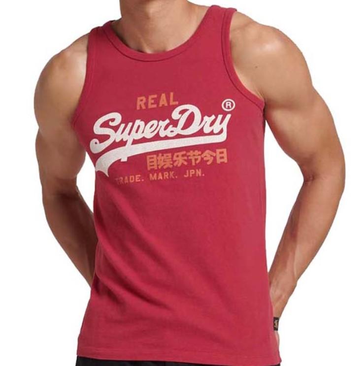 Superdry Muška majica Vintage Vl Heritage, Crvena