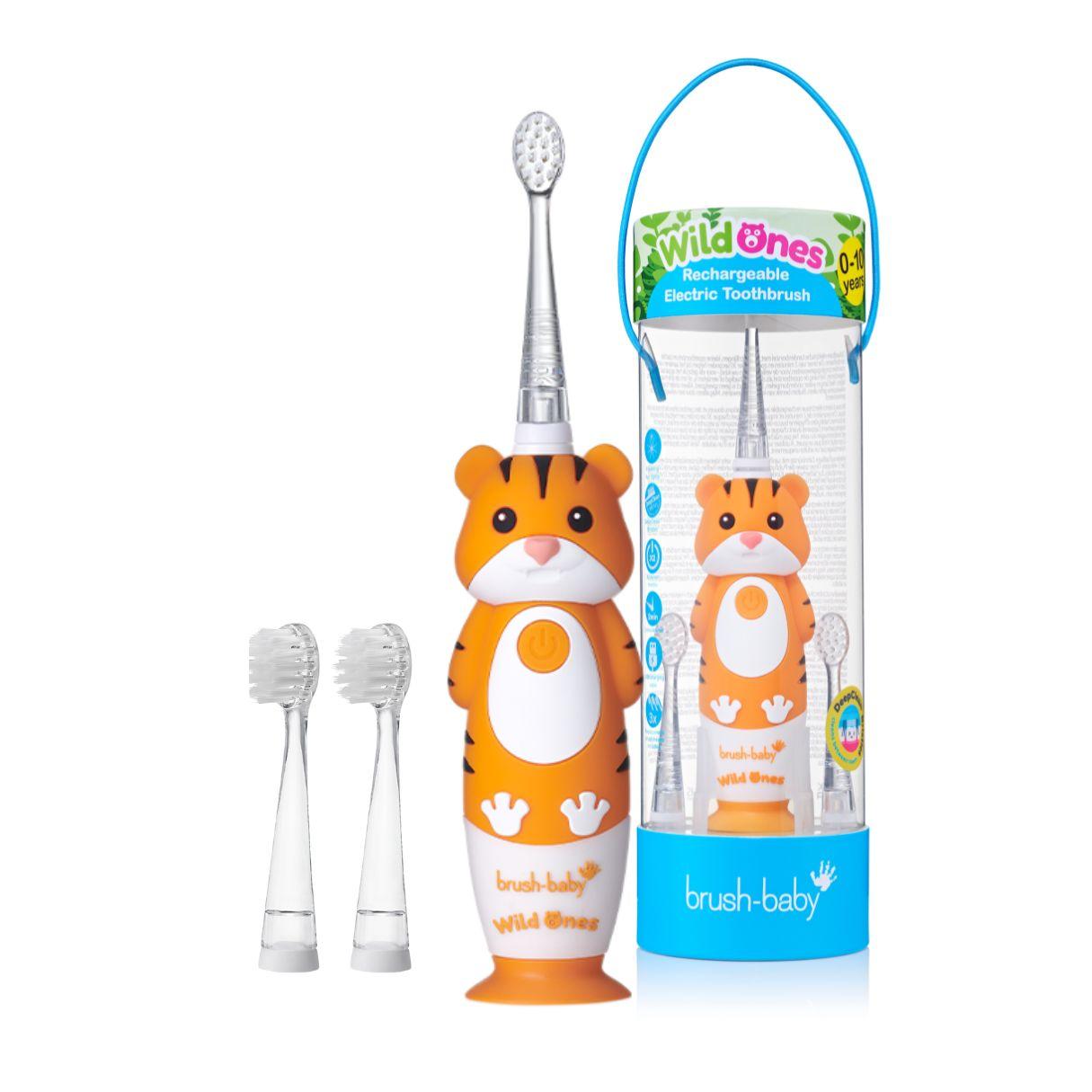 Brush-Baby Punjiva četkica za zube WildOnes- Tigar