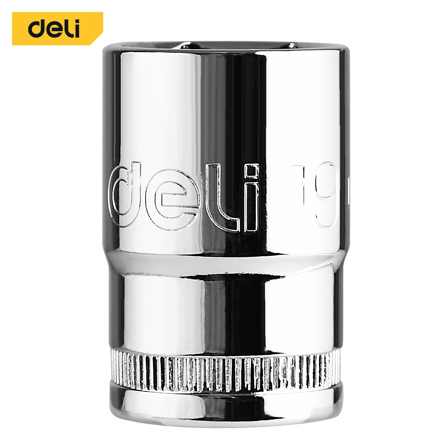 DELI Ključ nasadni 1/2" kratki 19mm