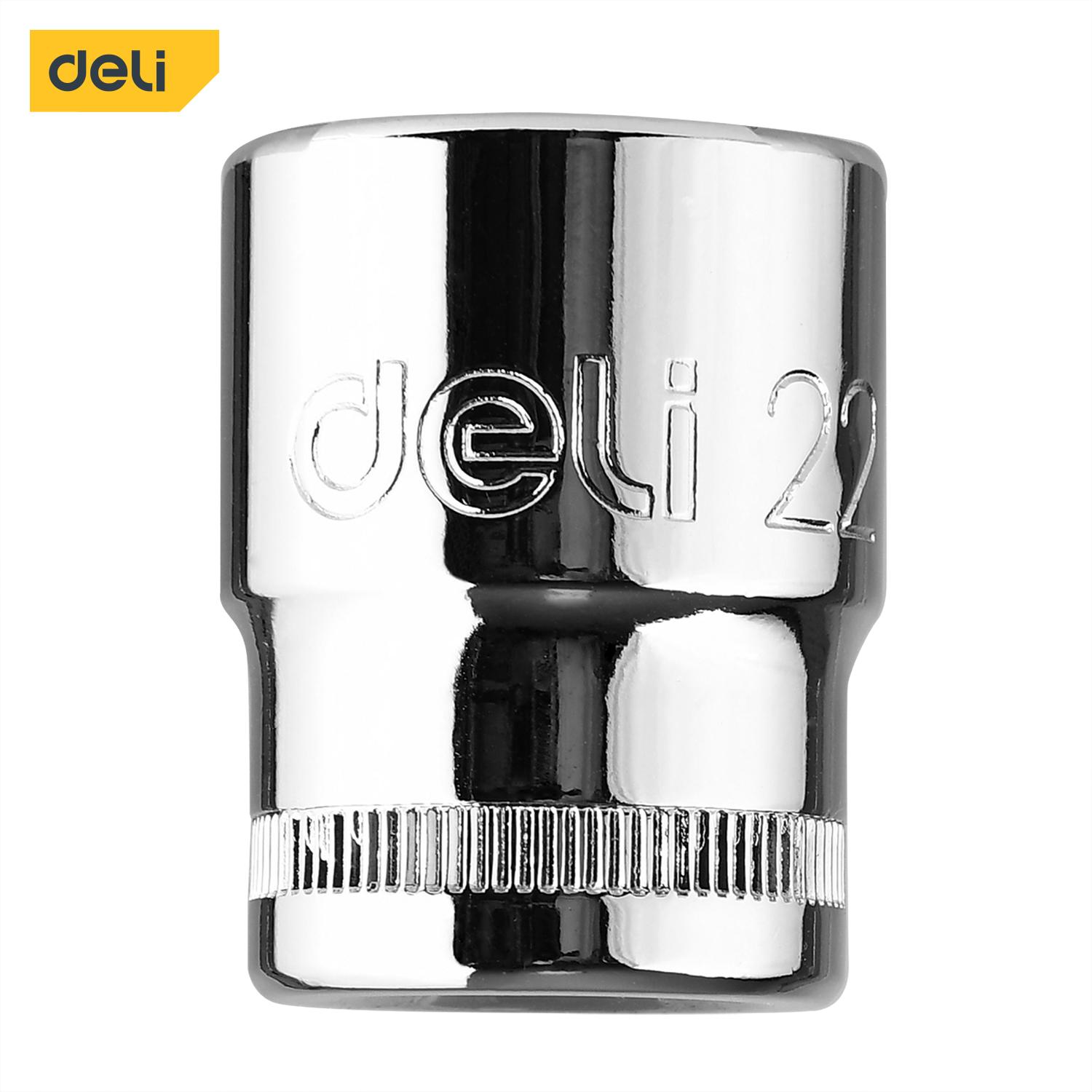 DELI Kratki nasadni ključ 1/2" 22 mm