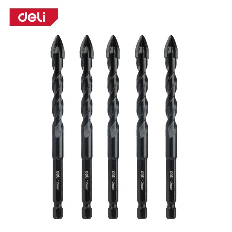 DELI TOOLS svrdlo za staklo i keramiku EDH-CZZ012-E1, 12 mm, 5 komada