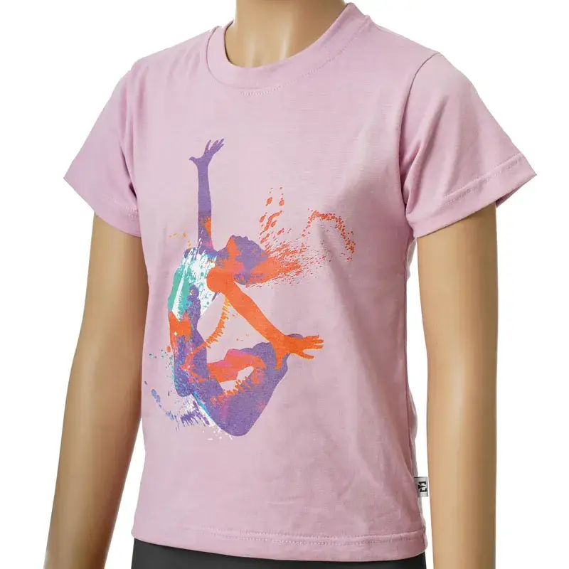 Majica za djevojčice s natpisom "Eastbound", roza