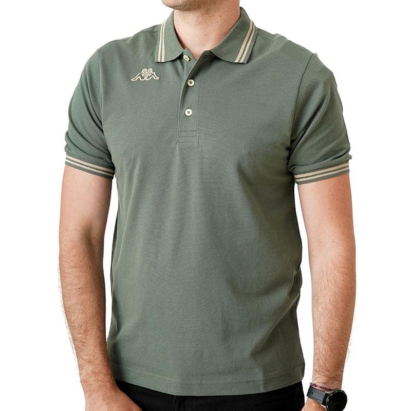 Kappa muška polo majica s logom Maltax 5 MSS, maslinasta boja