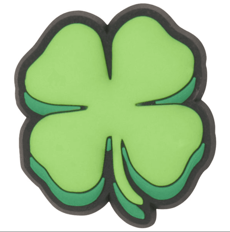 CROCS Dekoracija za Crocs papuče Clover green