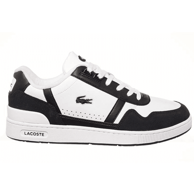 Lacoste Muške patike T-Clip, Crno-bijele