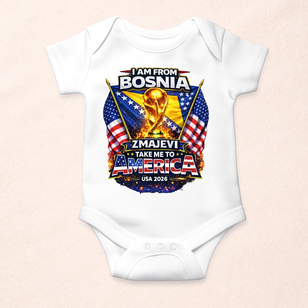 Doxy Bodi za bebe Rekviziti Bosna za Svjetsko 2026, Bijeli