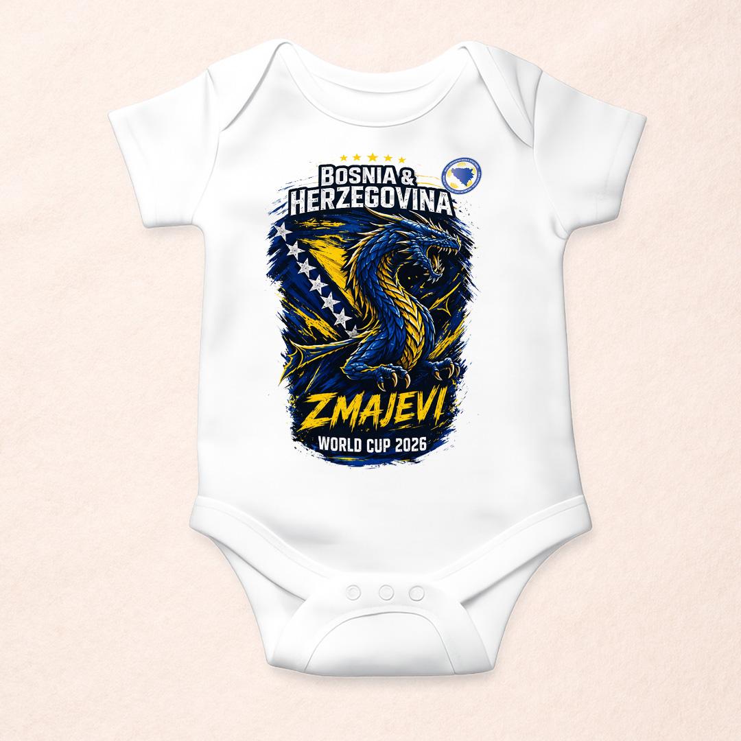 Doxy Bodi za bebe Rekviziti Bosna za Svjetsko 2026, Bijeli