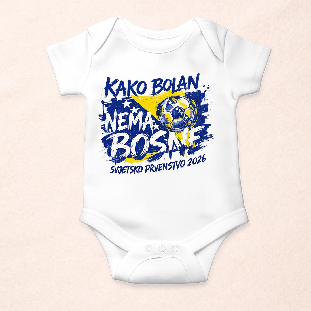 Doxy Bodi za bebe Rekviziti Bosna za Svjetsko 2026, Bijeli