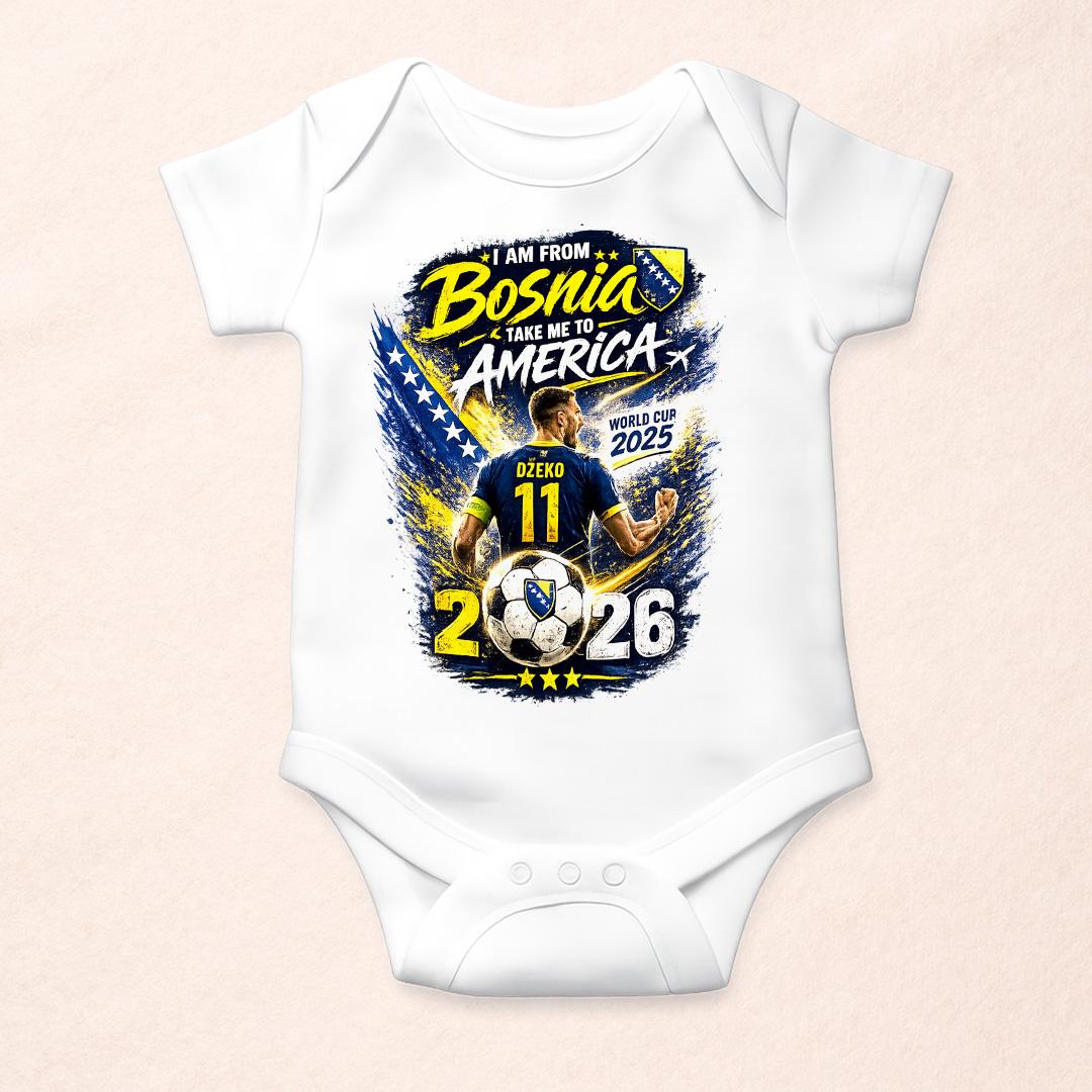 Doxy Bodi za bebe Rekviziti Bosna za Svjetsko 2026, Bijeli