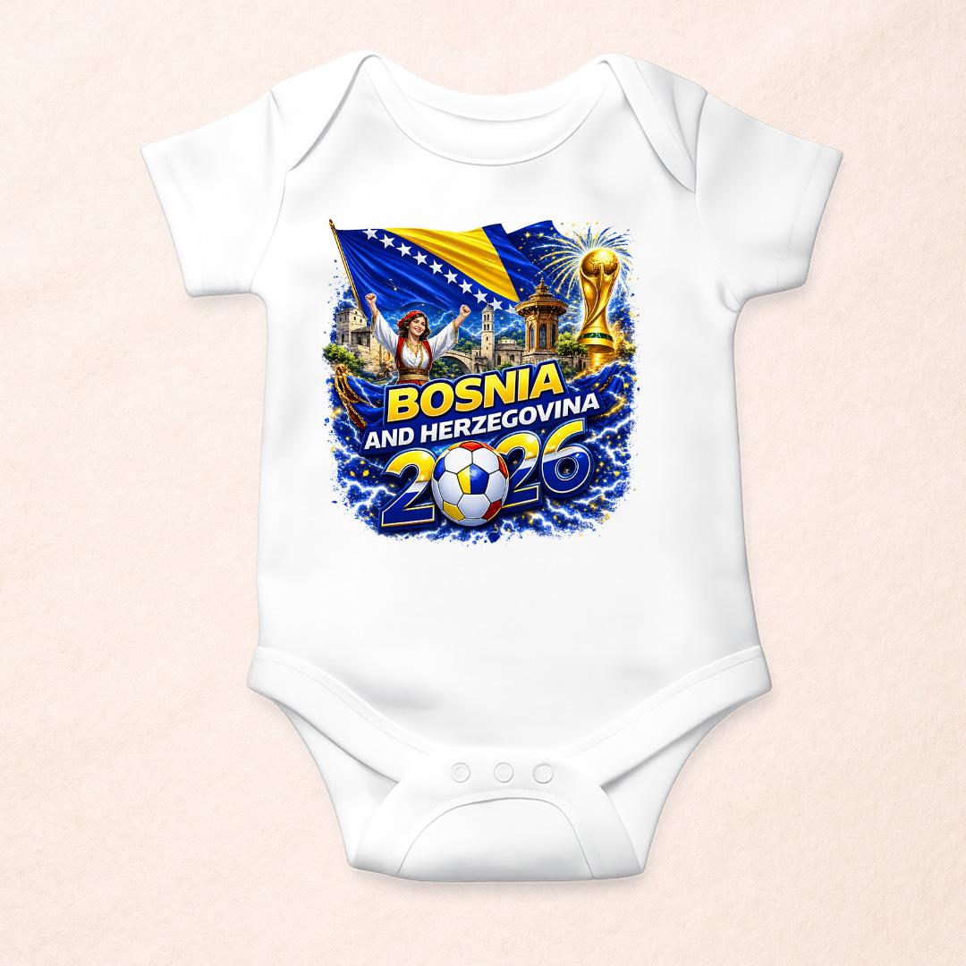 Doxy Bodi za bebe Rekviziti Bosna za Svjetsko 2026, Bijeli