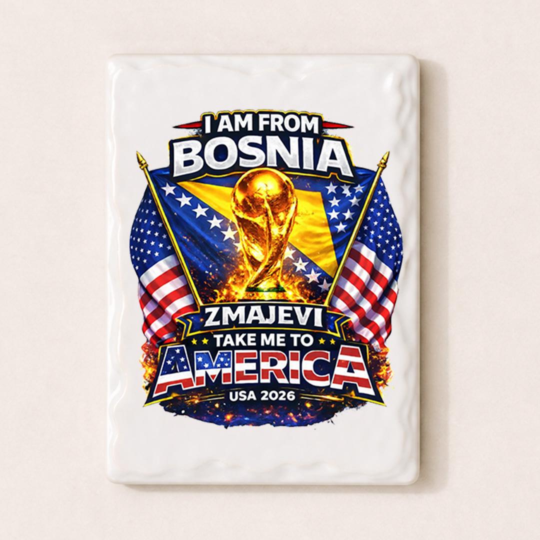 Doxy Keramički magnet  rekvizit  Bosna za Svjetsko 2026
