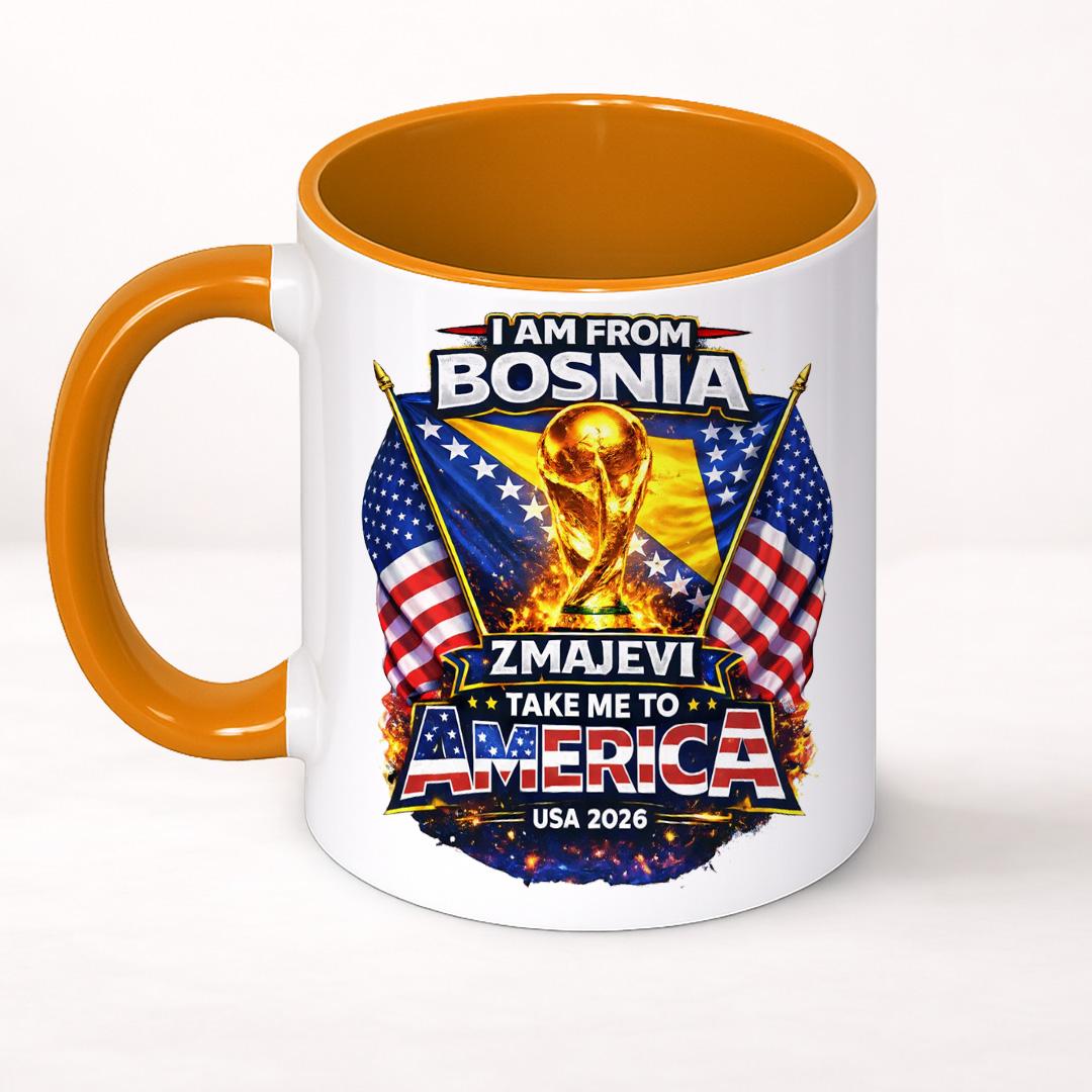 Doxy Šolja za kafu-čaj sa printom, Narandžasta