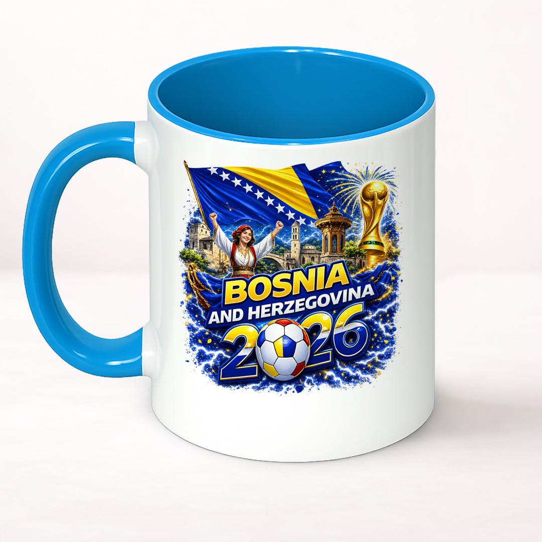 Doxy Šolja za kafu/čaj, rekviziti Bosna za Svjetsko 2026, Plava