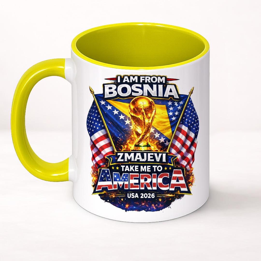 Doxy Šolja za kafu-čaj sa printom, Žuta