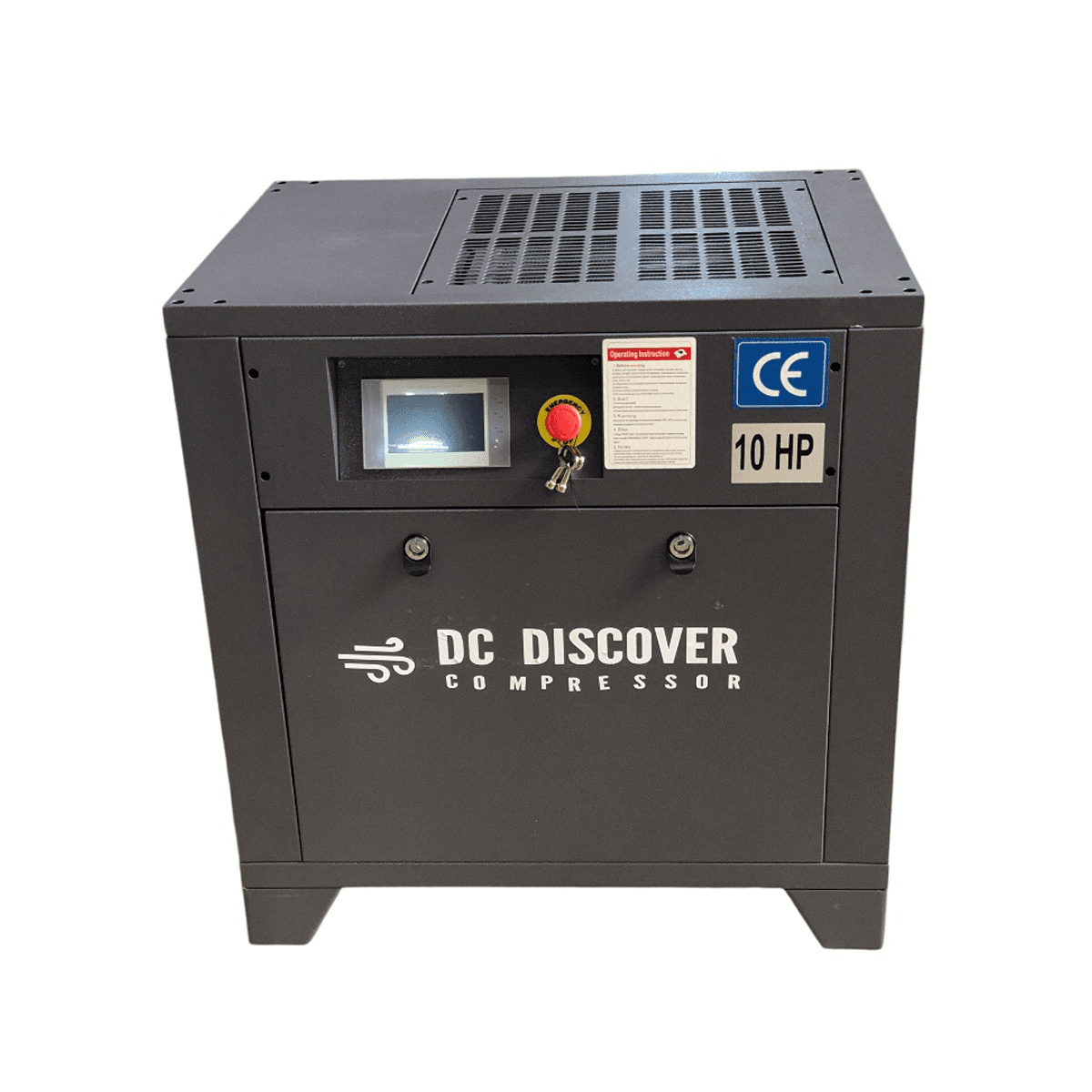 DISCOVERI Vijčani kompresor 7.5 kW, Tamnosivi