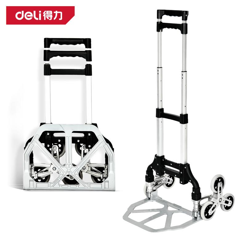 DELI Aluminijska transportna kolica sa 3 kotača 70 kg