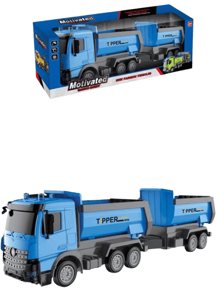 Dječija igračka Kamion sa prikolicom MKO771788, 56x19cm, Svijetloplavi