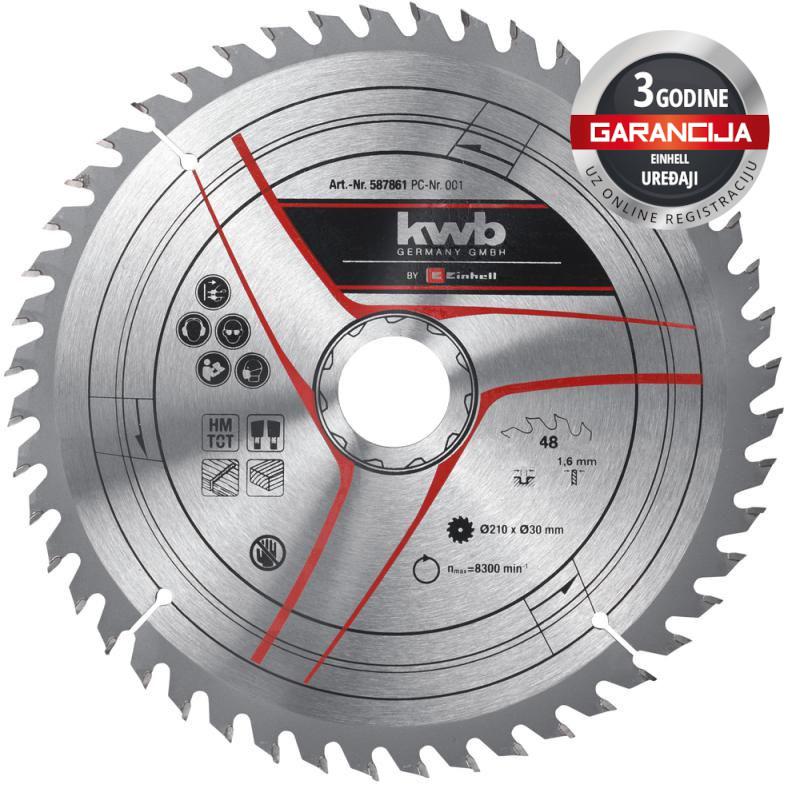 EINHELL List pile TCT 210x30x2.8 Z48 KWB