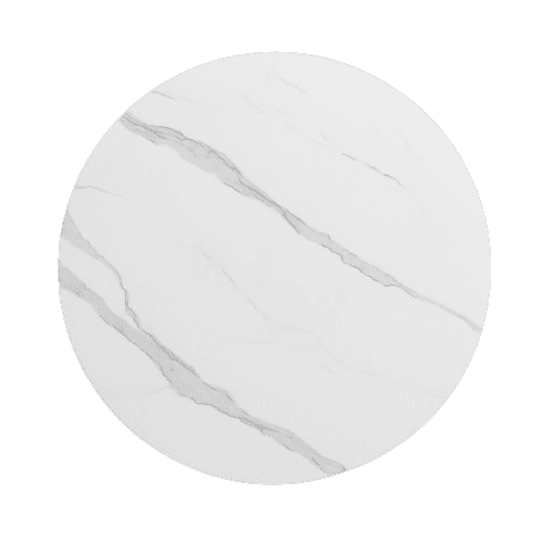 Giga Okrugla ploča za sto Vladi, 70x70 cm, Bijela