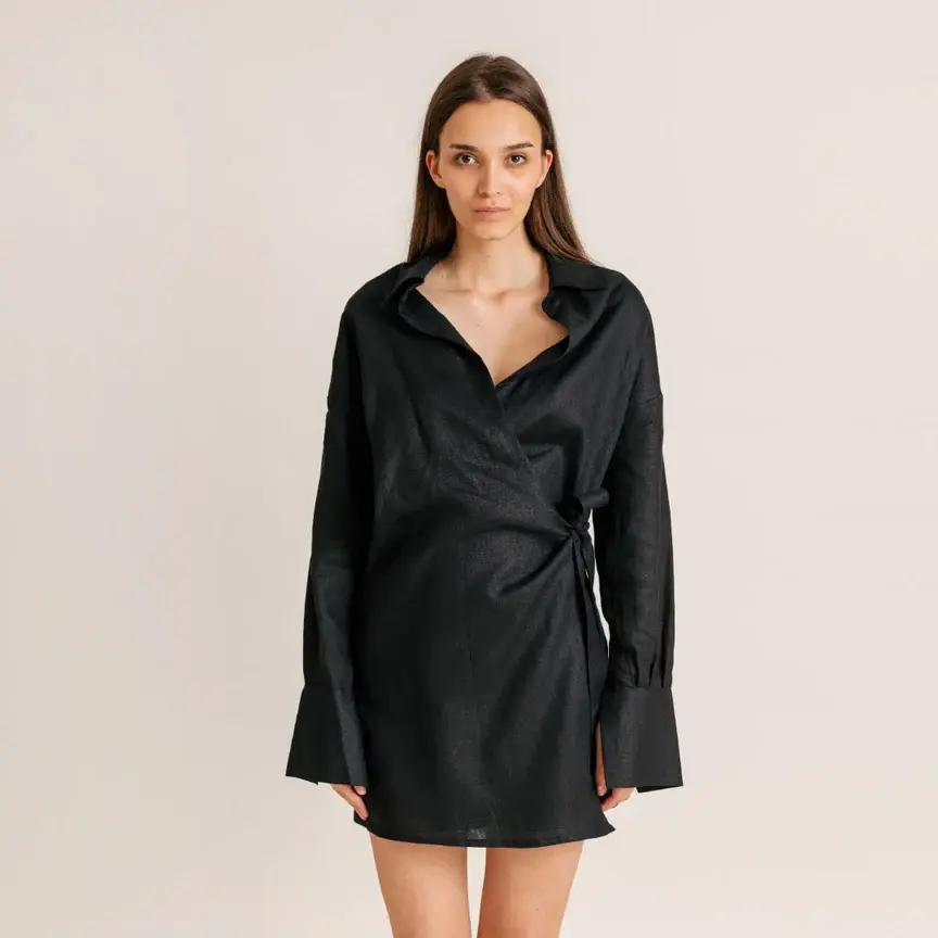 Intuitiva Ženska haljina Summer Date Night, Crna