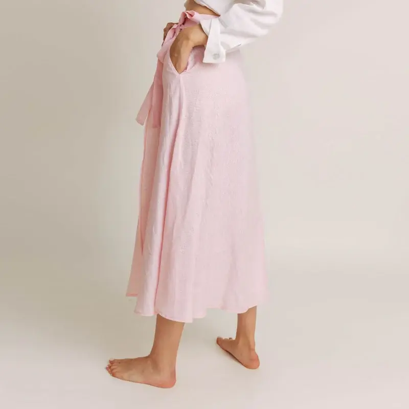 Intuitiva Ženska suknja na preklop Mila, Svijetloroze