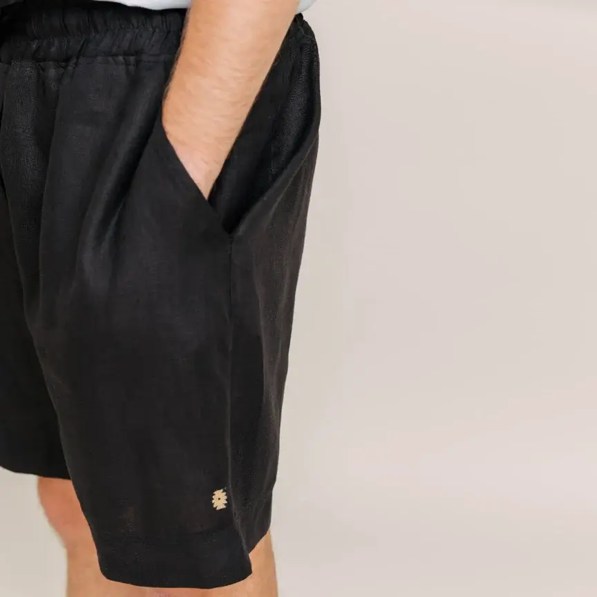 Intuitiva Muški šorc Mariner, Lan, Crni