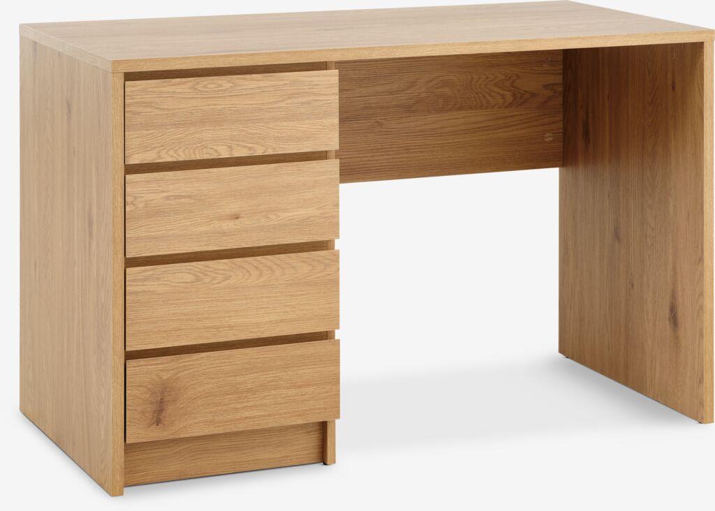 Linnea Radni sto 4 fioke, 60x120cm, Hrasta