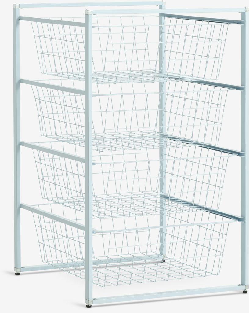 Aurora Insert za ormar, 42x45, 4 korpe, Sivi