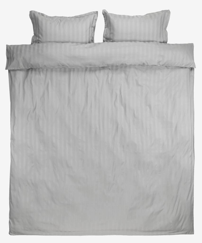 Aurora Set satenske posteljine, 200x220cm, Svijetlosiva