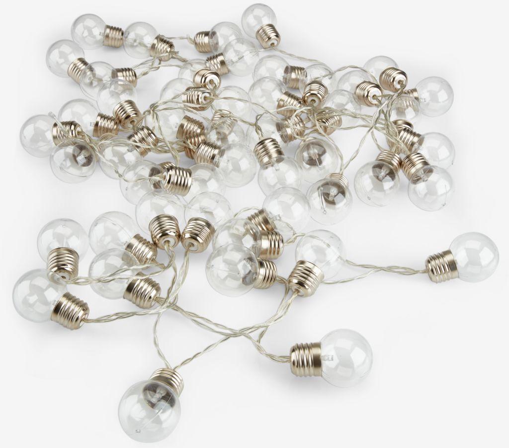 Aurora Lampice za vanjski prostor, 50 LED dioda, Prozirne