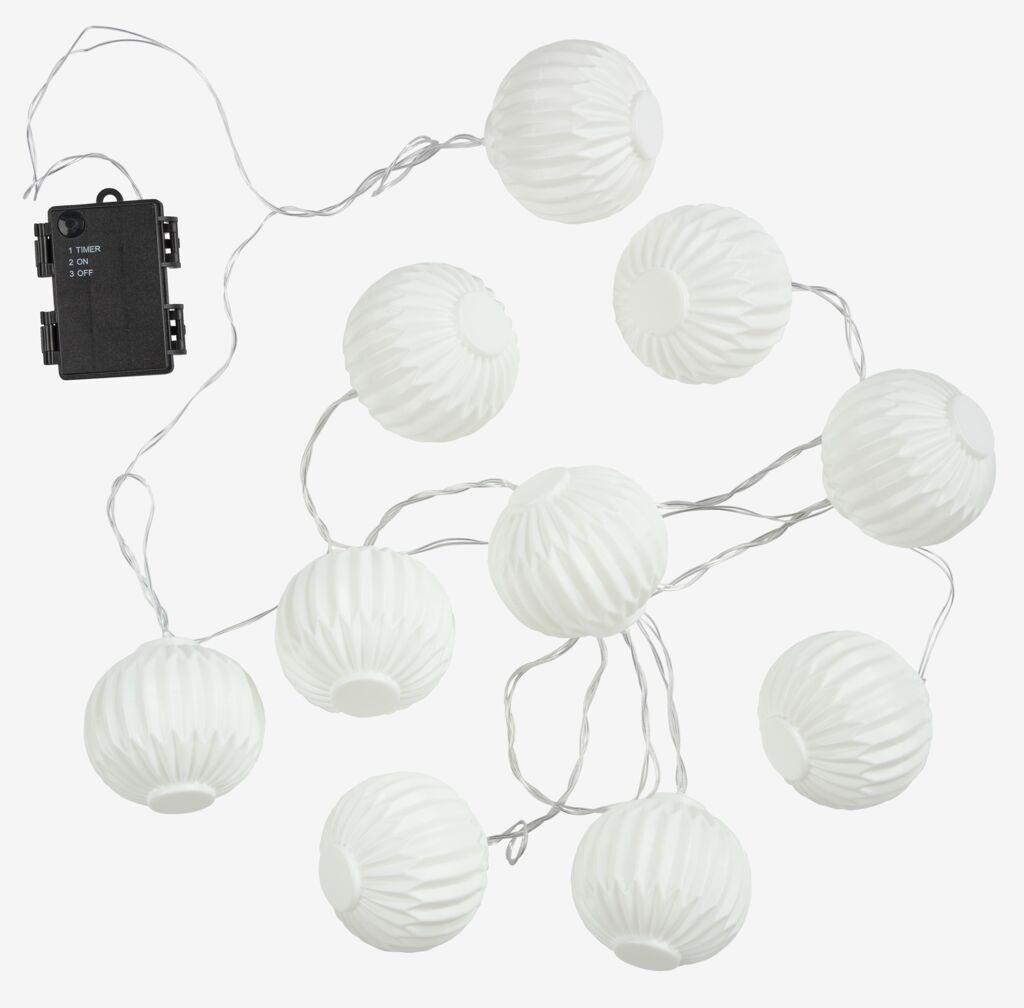 Aurora Lampice za vanjski prostor, 10 LED dioda, Bijele