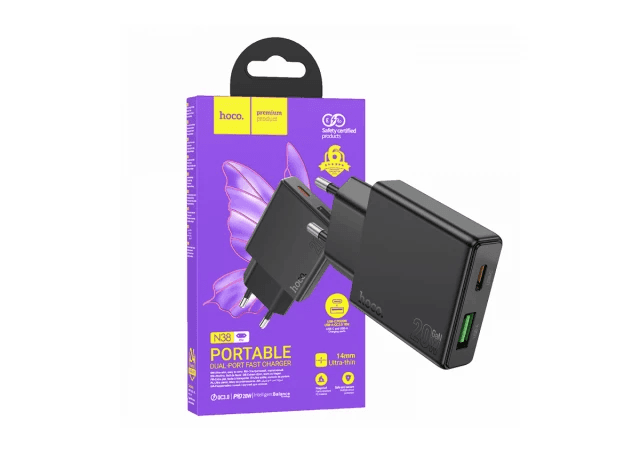HOCO MEMORY hoco memory Kućni punjač, ​​brzi, PD20W + QC3.0 Dual Port - N38 Deado EU