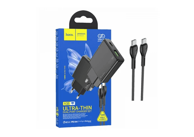 HOCO MEMORY hoco memory Kućni punjač, ​​brzi, PD20W + QC3.0 Dual Port - N38 Deado tip C