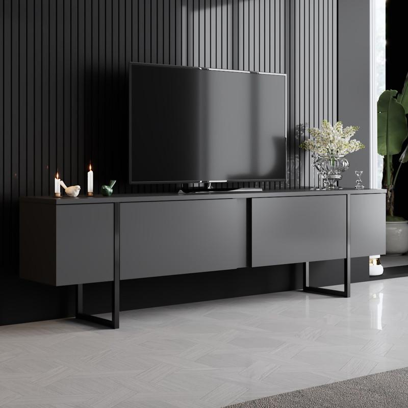 Hanah Home TV komoda Luke, 180x50x30 cm, antracit