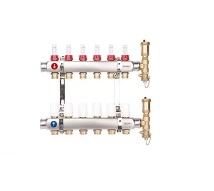 Valvex Razdjelnik sa ampulama-protokomjerima, 6 izlaza