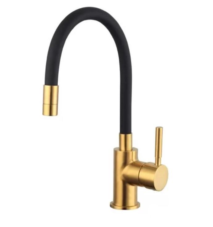 Aqua Lux Baterija za sudoper Flexi, Zlatna