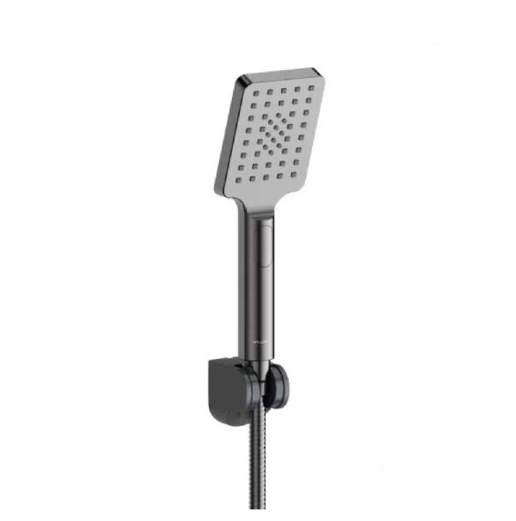 Valvex Tuš ručka sa crijevom i nosačem Gun Metal Ars, Siva