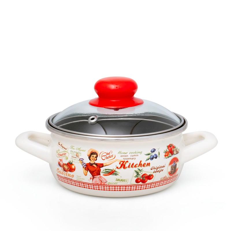 Metalac Plitki lonac princ 14cm/1.05l sa dekorom poklopca 2564