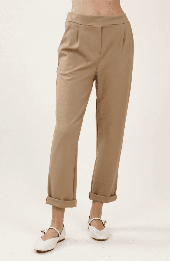 Myastreet Ženske hlače Punto Milano, Bež